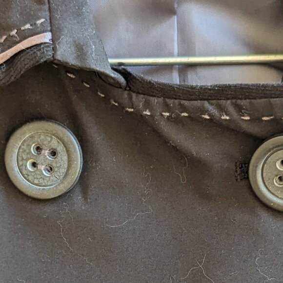 PROMOD Short black Trench Coat - Picture 3 of 10